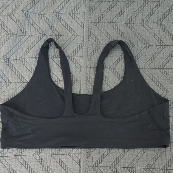 Lululemon Black Sports Bra with Racerback and Medium Support - Picture 3 of 4